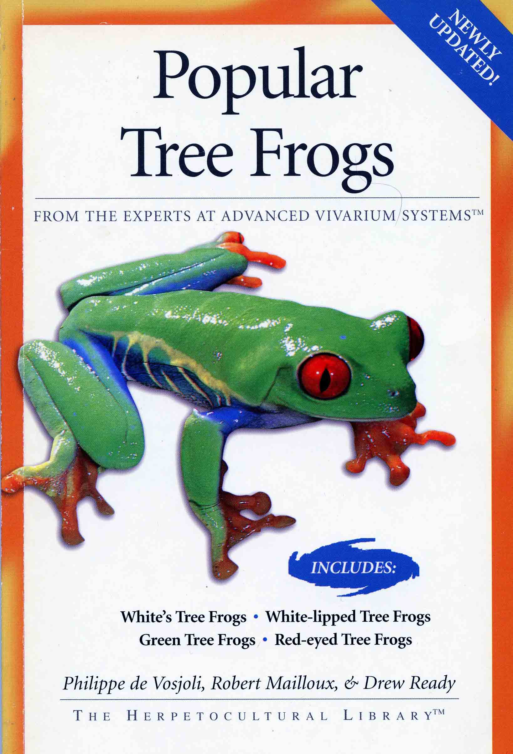 Image for Popular Tree Frogs: Includes White’s Tree Frogs, Green Tree Frogs, White-lipped Tree Frogs, Red-eyed Tree Frogs,
